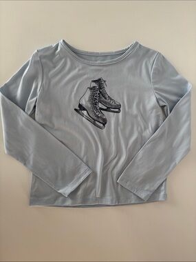art class Light Blue Long-Sleeve Tee with Ice Skate Print S (6/7)